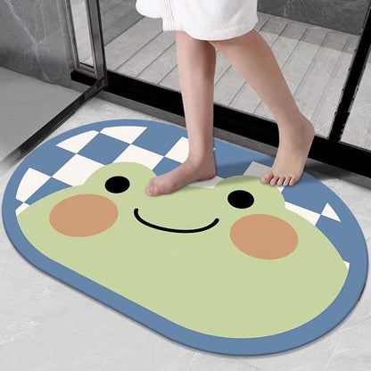 Cartoon Diatom Mud Bathroom Anti-Slip Floor Mat