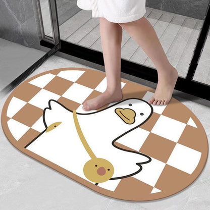 Cartoon Diatom Mud Bathroom Anti-Slip Floor Mat