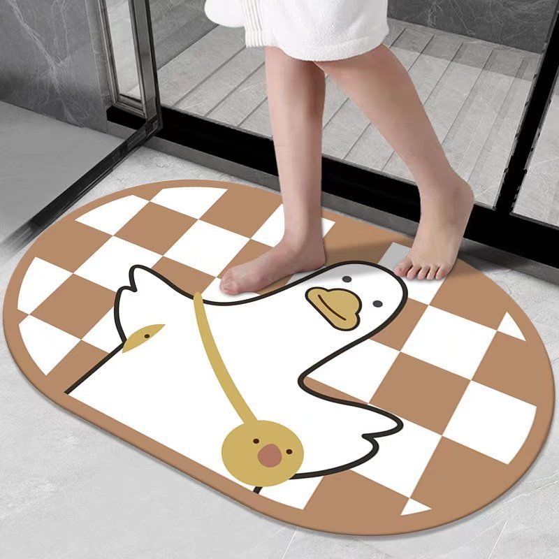 Cartoon Diatom Mud Bathroom Anti-Slip Floor Mat