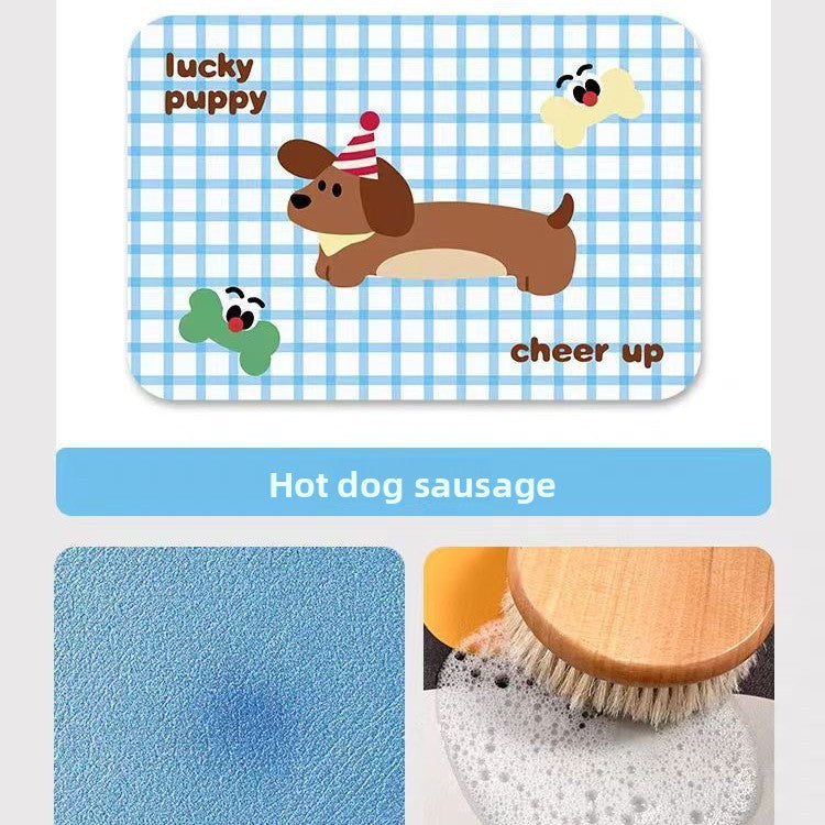 Cartoon Diatomaceous Earth Bathroom Mat