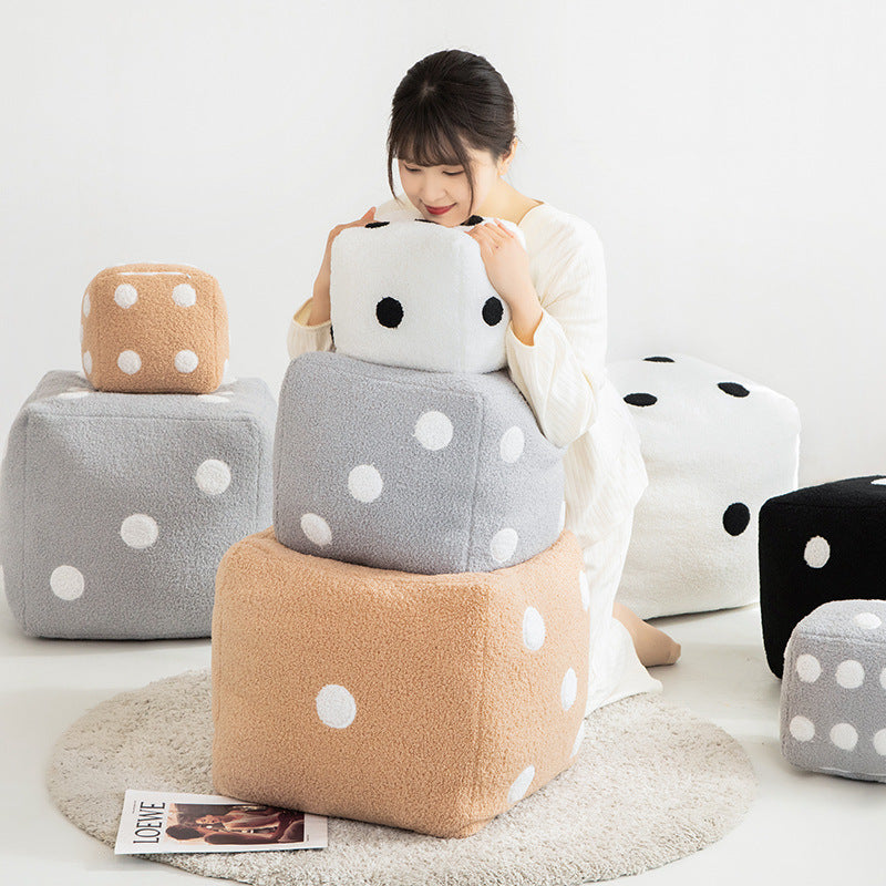 Cartoon dice sofa pillow