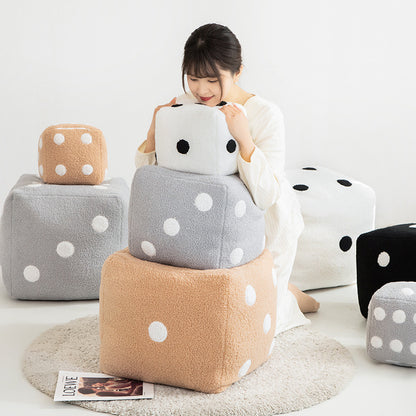 Cartoon dice sofa pillow