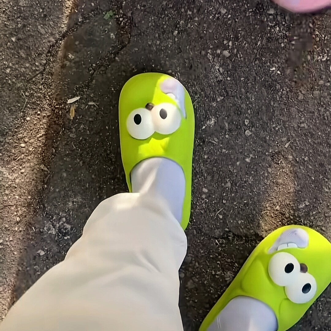 Cartoon Dog Pattern PVC Clogs