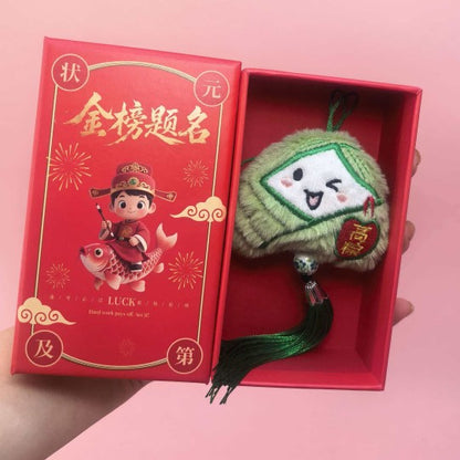 Cartoon Dragon Boat Festival Plush Ornament Blessing Pendant