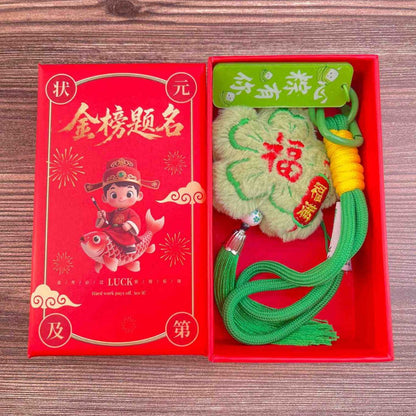 Cartoon Dragon Boat Festival Plush Ornament Blessing Pendant