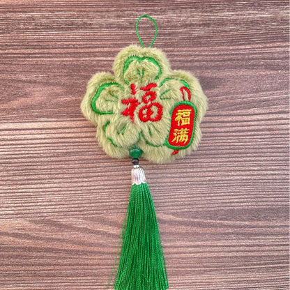 Cartoon Dragon Boat Festival Plush Ornament Blessing Pendant