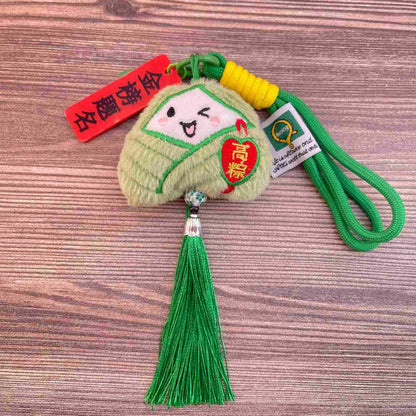 Cartoon Dragon Boat Festival Plush Ornament Blessing Pendant