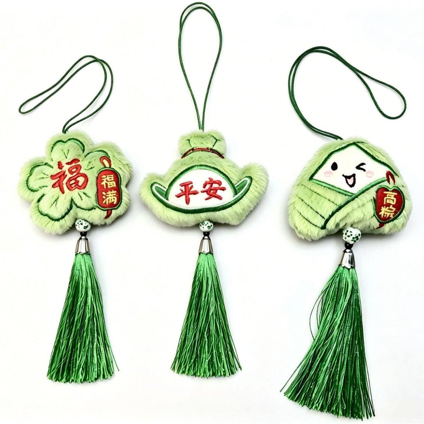 Cartoon Dragon Boat Festival Plush Ornament Blessing Pendant