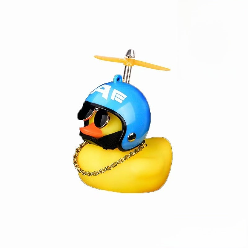 Cartoon Duck Car Bicycle Decorative Ornament