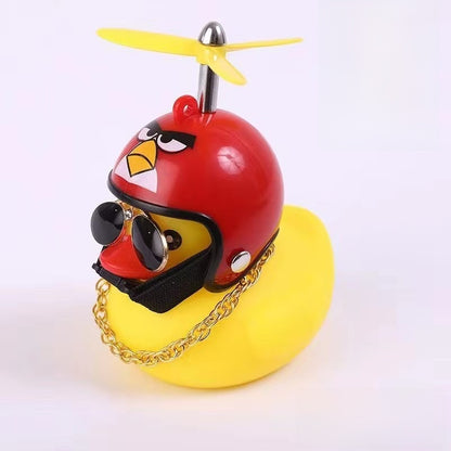 Cartoon Duck Car Bicycle Decorative Ornament