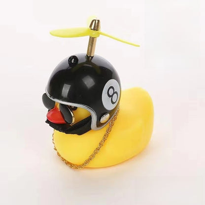 Cartoon Duck Car Bicycle Decorative Ornament