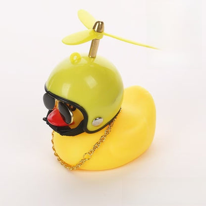 Cartoon Duck Car Bicycle Decorative Ornament