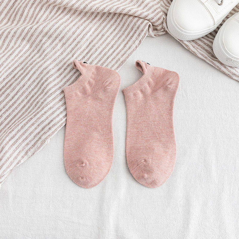 Cartoon Embroidered Ankle Socks