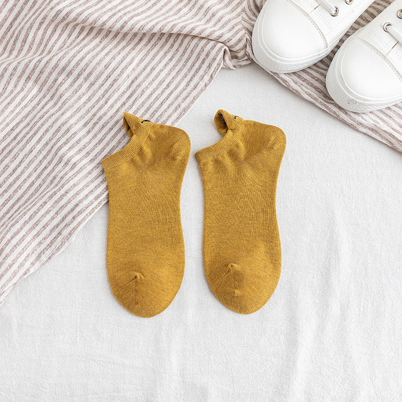 Cartoon Embroidered Ankle Socks