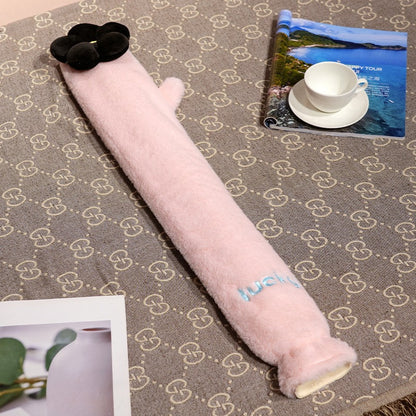 Cartoon Flannel Long Hot Water Bag
