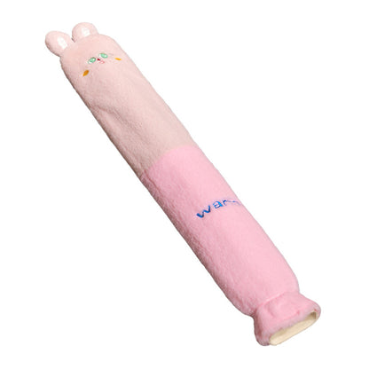 Cartoon Flannel Long Hot Water Bag
