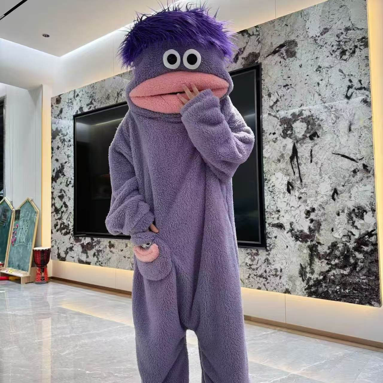 Cartoon Fleece Pajamas