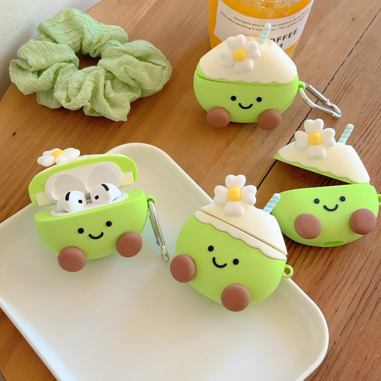 Cartoon Flower Coconut AirPods Protective Case