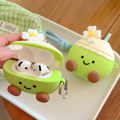 Cartoon Flower Coconut AirPods Protective Case