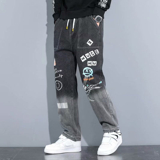 Cartoon Graffiti Leggings Pants
