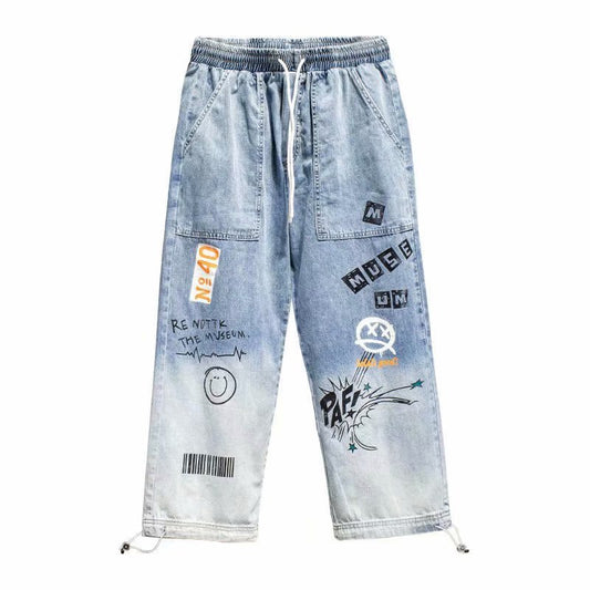 Cartoon Graffiti Leggings Pants