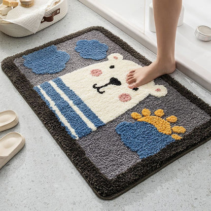 Cartoon home bathroom floor mat