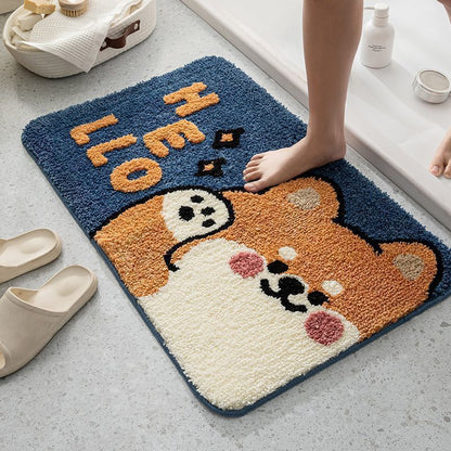 Cartoon home bathroom floor mat