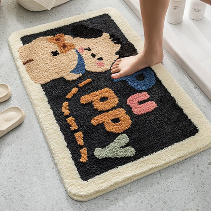 Cartoon home bathroom floor mat