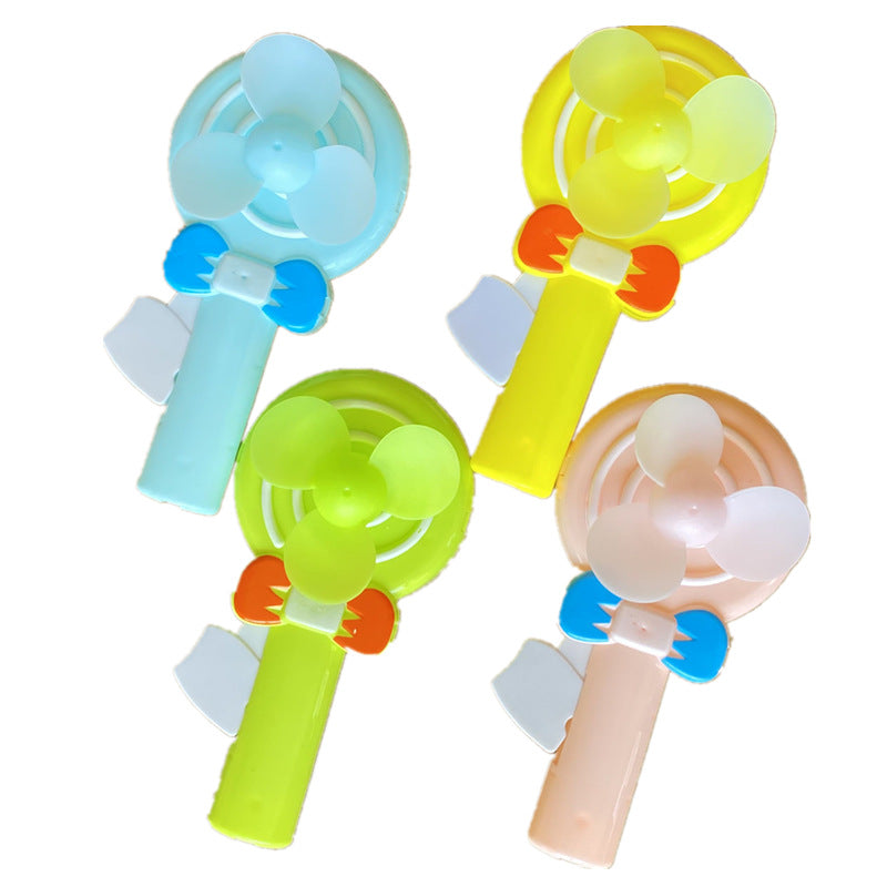 Cartoon Lollipop Hand Press Fan