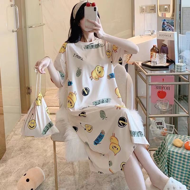cartoon loose maternity pajamas summer