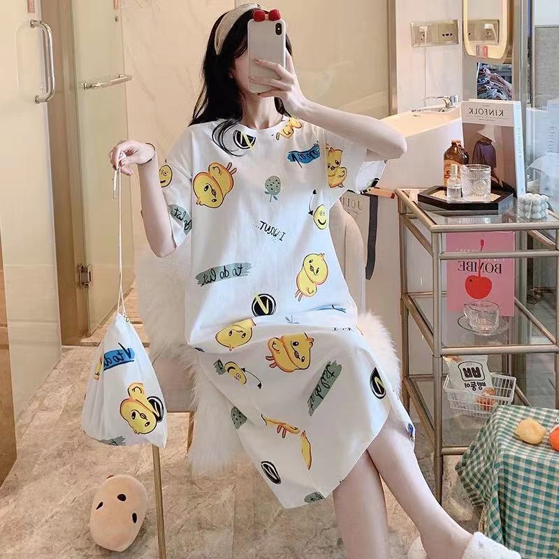 cartoon loose maternity pajamas summer