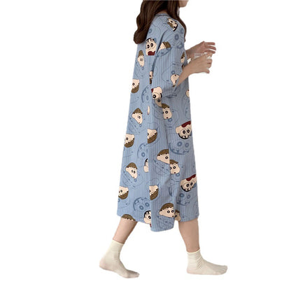 cartoon loose maternity pajamas summer