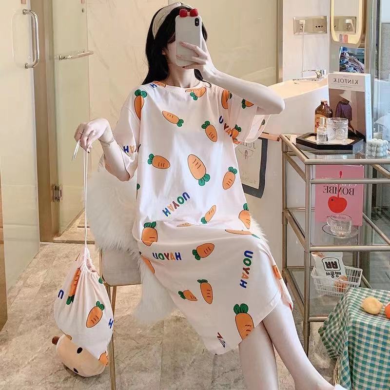 cartoon loose maternity pajamas summer