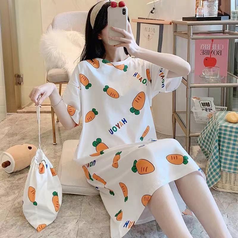 cartoon loose maternity pajamas summer