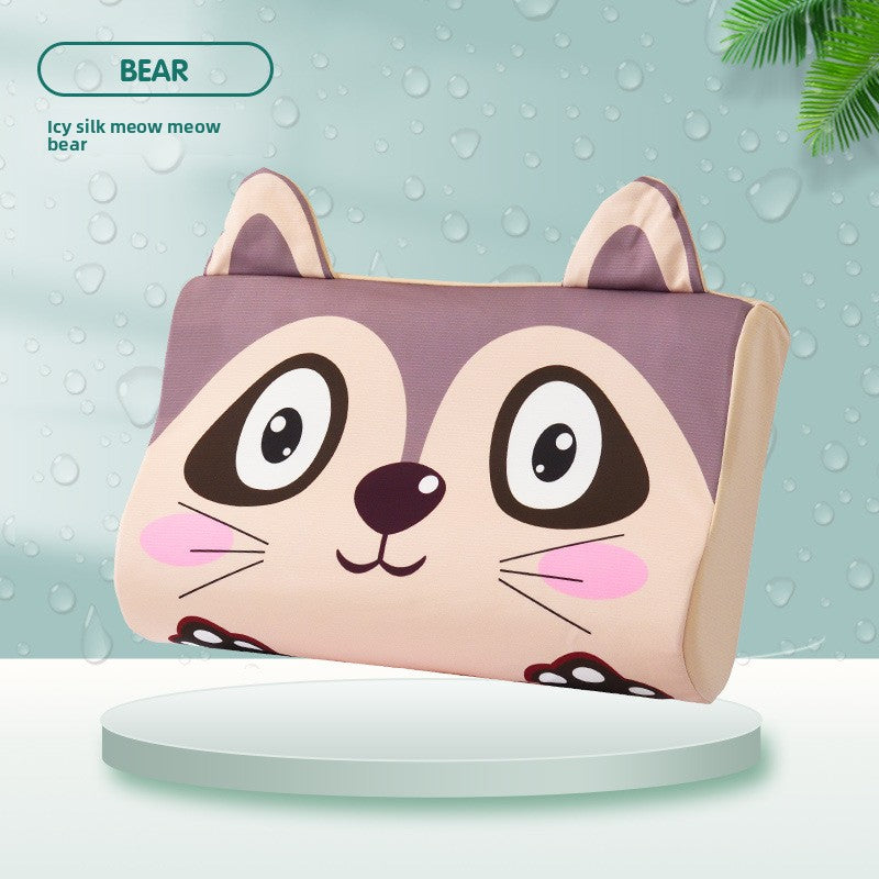 Cartoon Memory Foam Pillow with Neck Support
