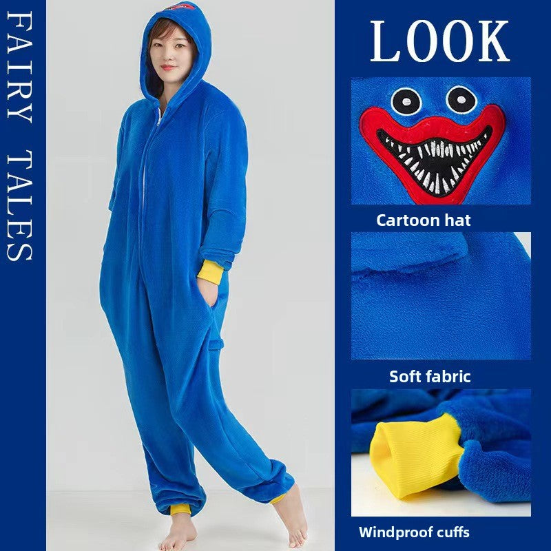 Cartoon pajamas in one-piece style