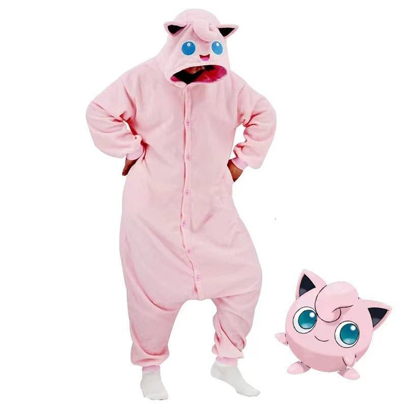 Cartoon pajamas in one-piece style