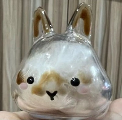 Cartoon Pet Hair Storage Keychain Pendant