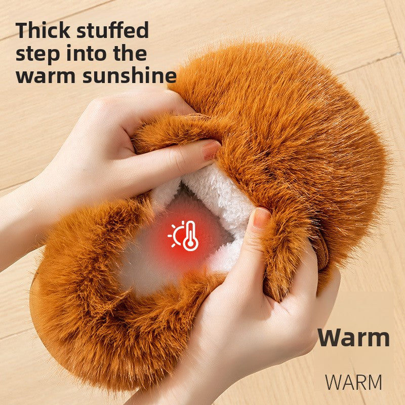 Cartoon Plush Home Slippers for Women