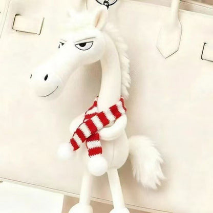 Cartoon Plush Horse Hanging Ornament