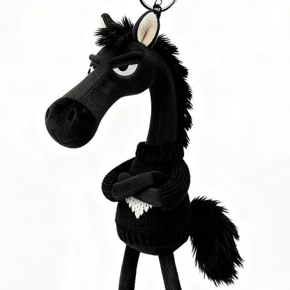 Cartoon Plush Horse Hanging Ornament