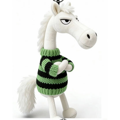 Cartoon Plush Horse Hanging Ornament