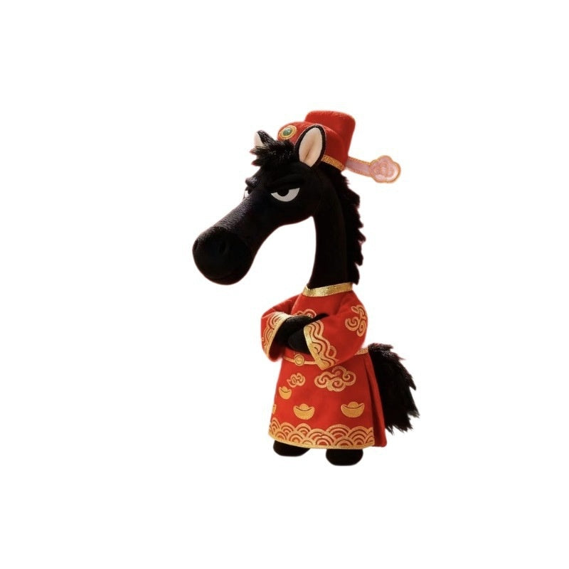 Cartoon Plush Horse Hanging Ornament