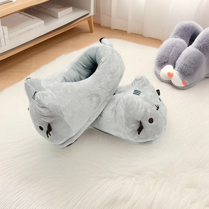 Cartoon Plush House Slippers