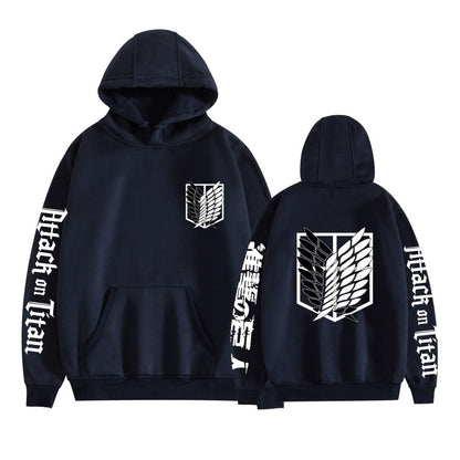 Cartoon Print Hooded Sweatshirt