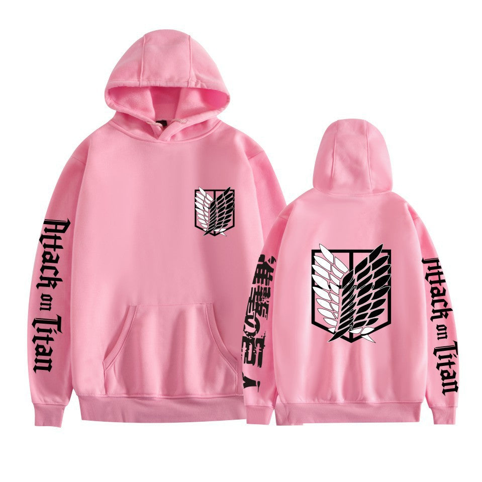 Cartoon Print Hooded Sweatshirt