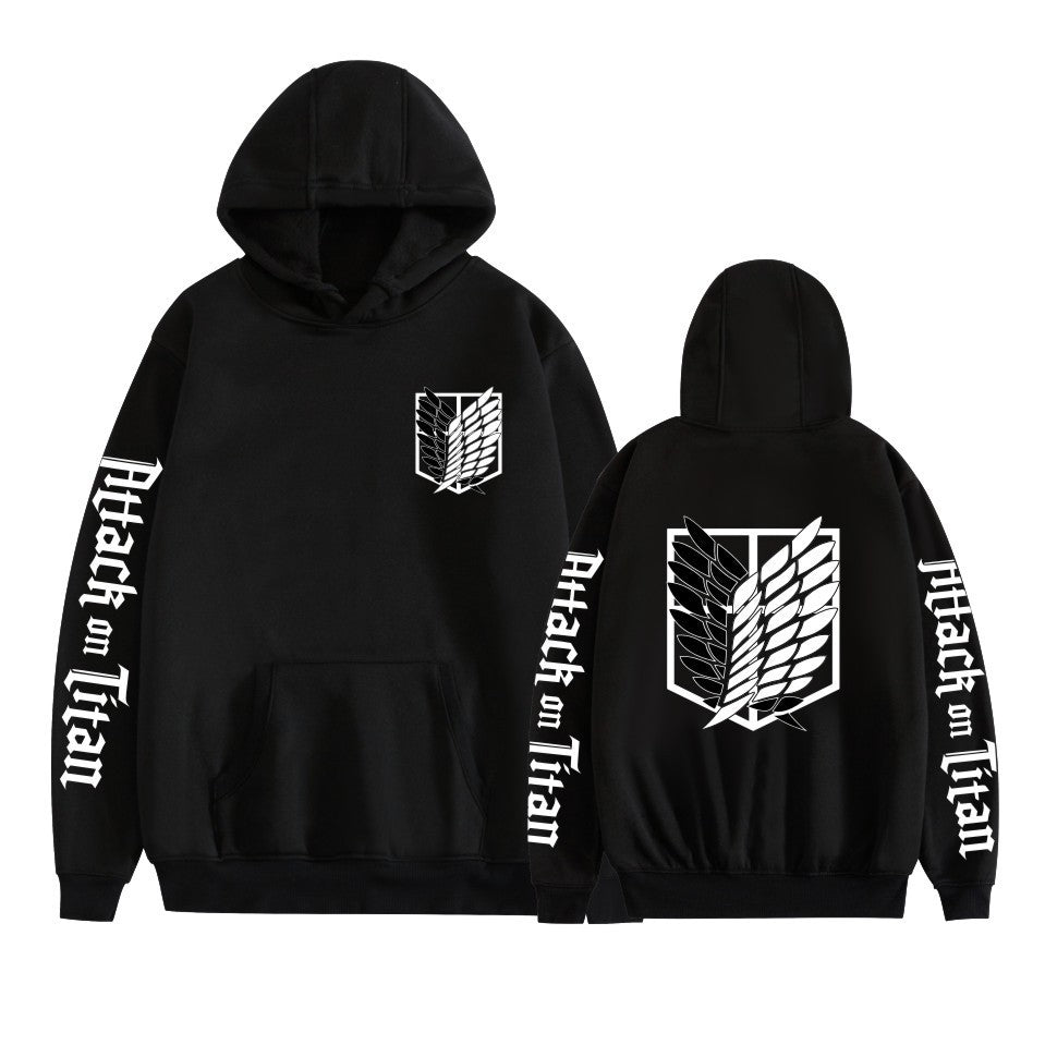Cartoon Print Hooded Sweatshirt