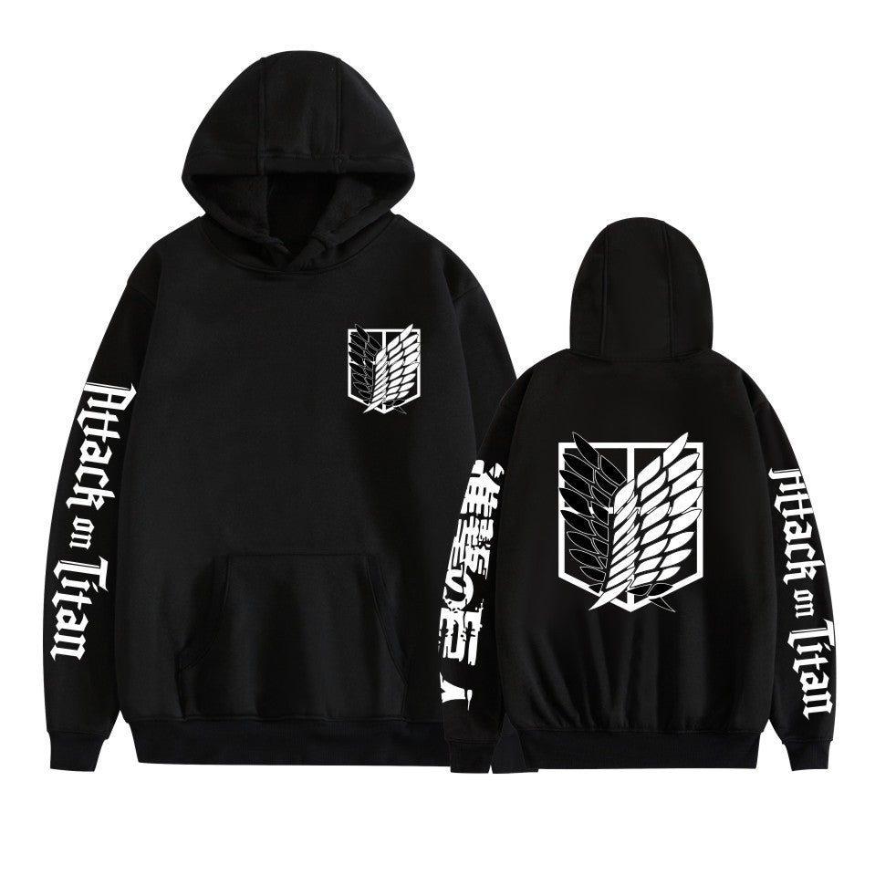 Cartoon Print Hooded Sweatshirt