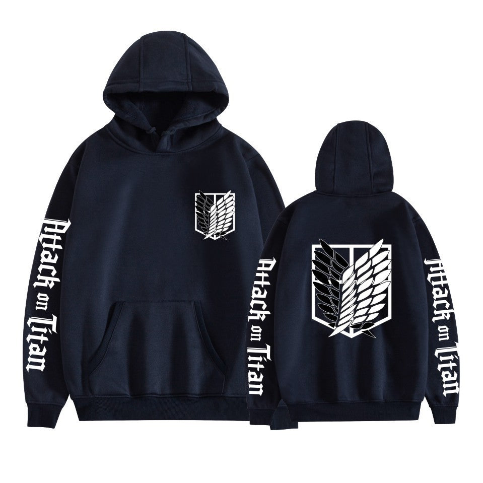 Cartoon Print Hooded Sweatshirt