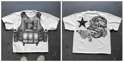 Cartoon Print Mens T-Shirt